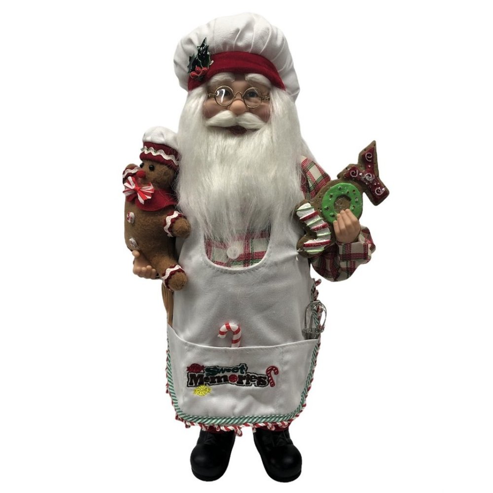 Santa Large Christmas Decoration Sweet Memories Kitchen Cookies 18 Inches Tall
